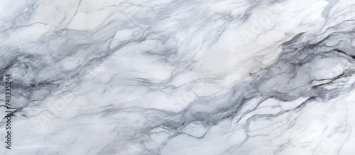 This close-up view showcases the intricate details of a white marble texture. The high-resolution image captures the smooth surface and unique veining of Italian grey effect marble.