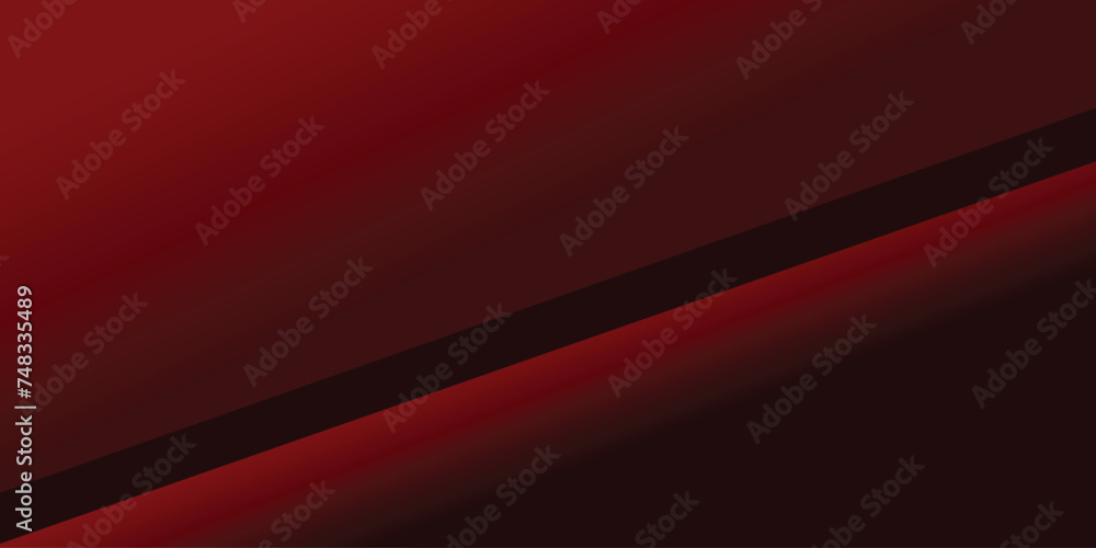 Dark red abstract background with 3D overlap layer rounded rectangle pattern. Vector illustration