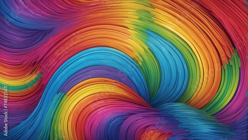 Rainbow Colors Background Wallpaper Illustration Work