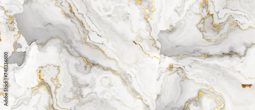 White marble pattern with gold inclusions