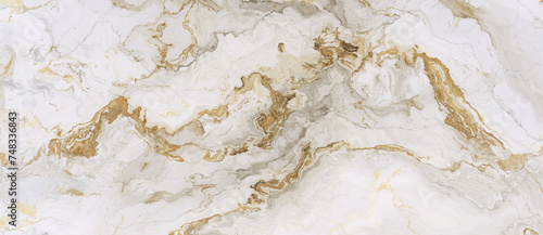 White marble pattern with gold inclusions