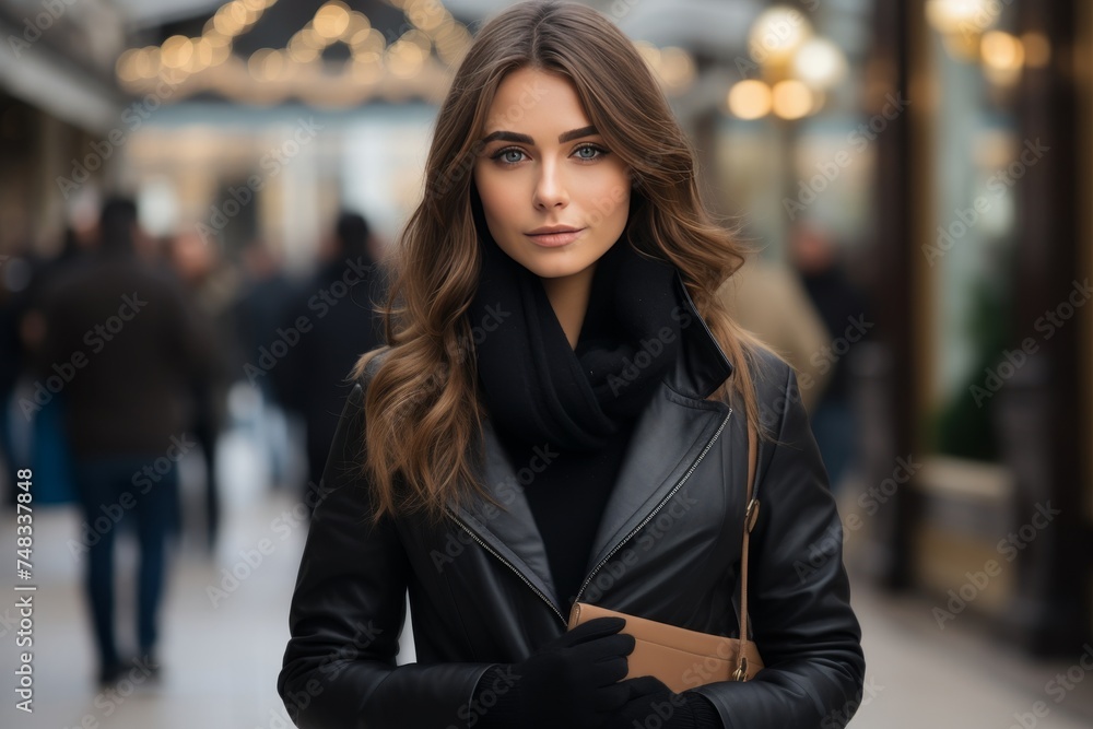 Professional woman seeking job, holding resumes, global unemployment and recruitment concept Professional woman seeking job, holding resumes, global unemployment and recruitment concept