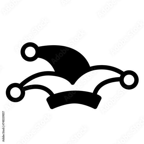cap and bells jester's hat icon