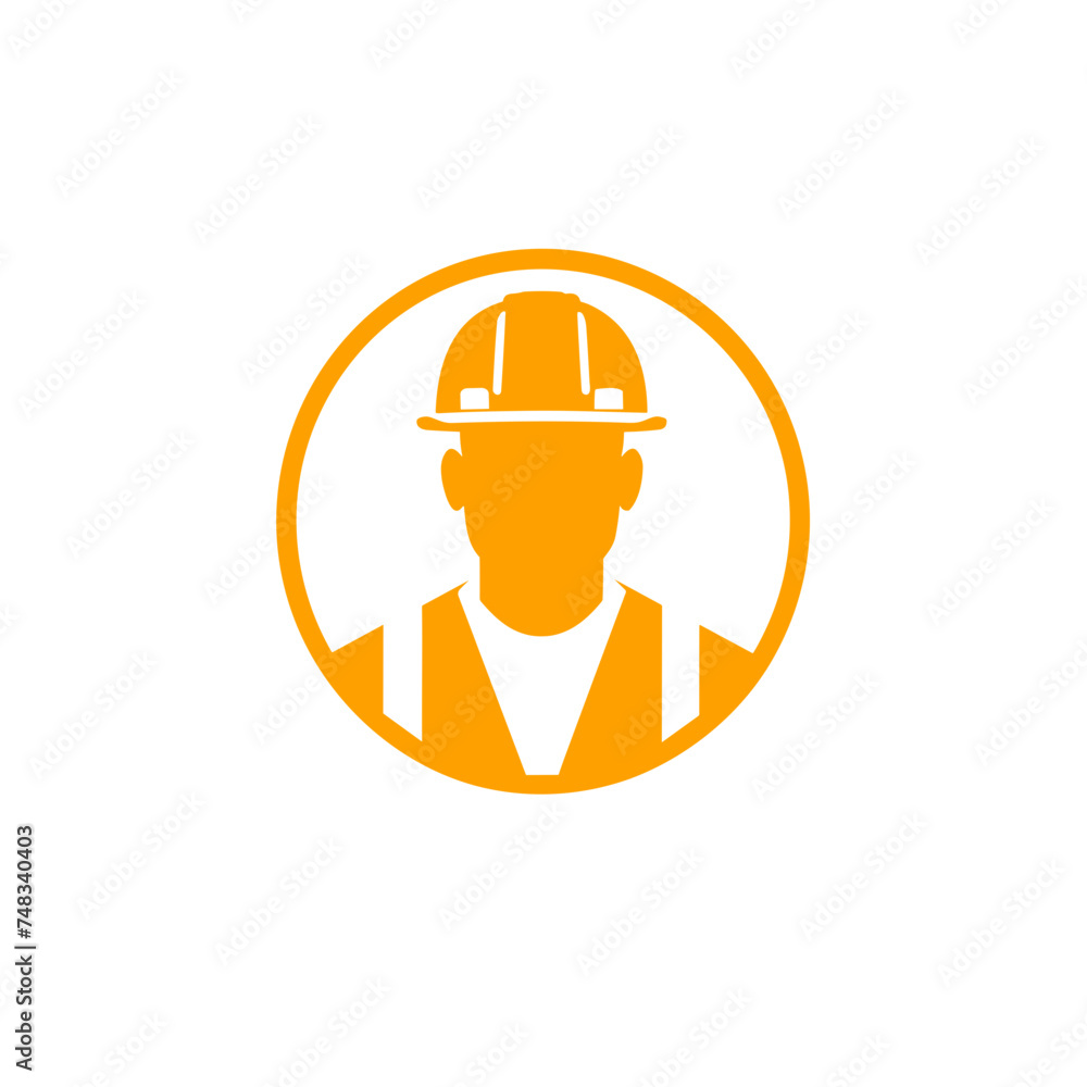 construction worker with helmet man wearing a cask icon vector illustration isolated transparent background logo, cut out or cutout t-shirt print design construction worker with helmet man wearing a cask icon vector illustration isolated transparent background logo, cut out or cutout t-shirt print design