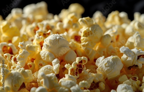 a pile of popcorn photo