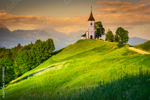Jamnik, Slovenia - Most famous Slovene church, historical Kranj