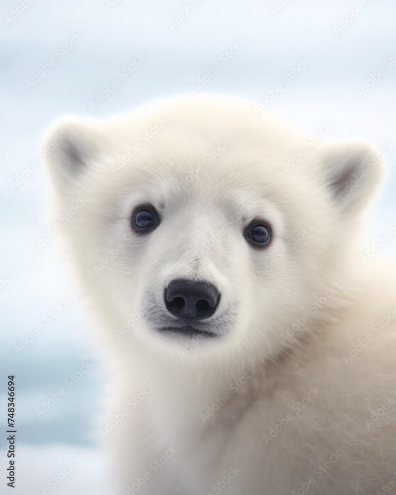 a close up of a polar bear a close up of a polar bear