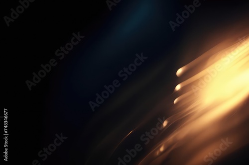 Abstract glow or flare on dark background