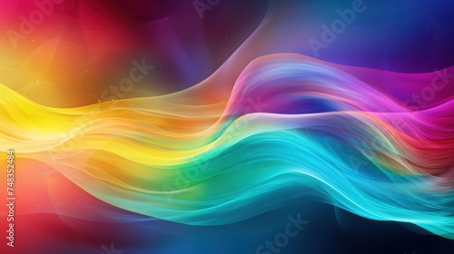 a colorful smoke in the dark