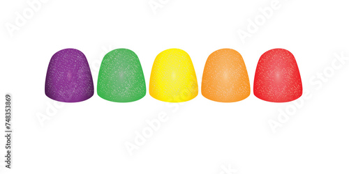 Tableau sur toile gum drops