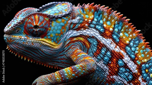 Captivating chameleon: a stunning showcase of nature's master of camouflage and adaptability, the versatile and enchanting chameleon in its vibrant and ever-changing hues