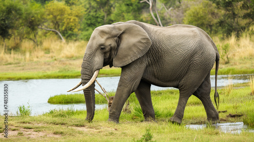 Elefante no Parque Nacional de Chobe  Botsuana    frica.