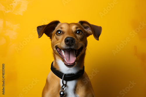 Cheerful dogs with beaming smiles  capturing the essence of canine happiness