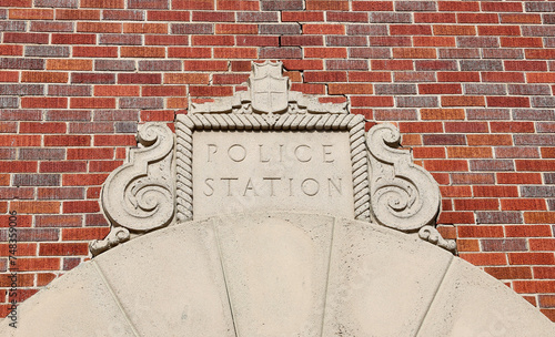 coat of arms to the city police station