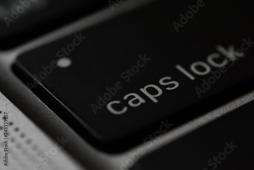 Caps Lock is a button on a computer keyboard that causes all letters of bicameral scripts to be generated in capital letters.
