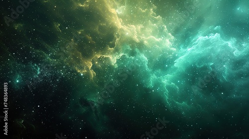 Space background with nebula and stars photo