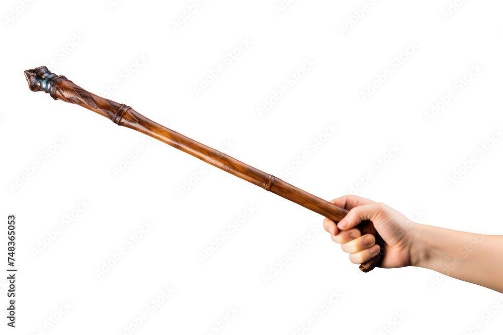 Hand holding Magic wand Wizard tool isolate on white background With clipping path. Hand holding Magic wand Wizard tool isolate on white background With clipping path.
