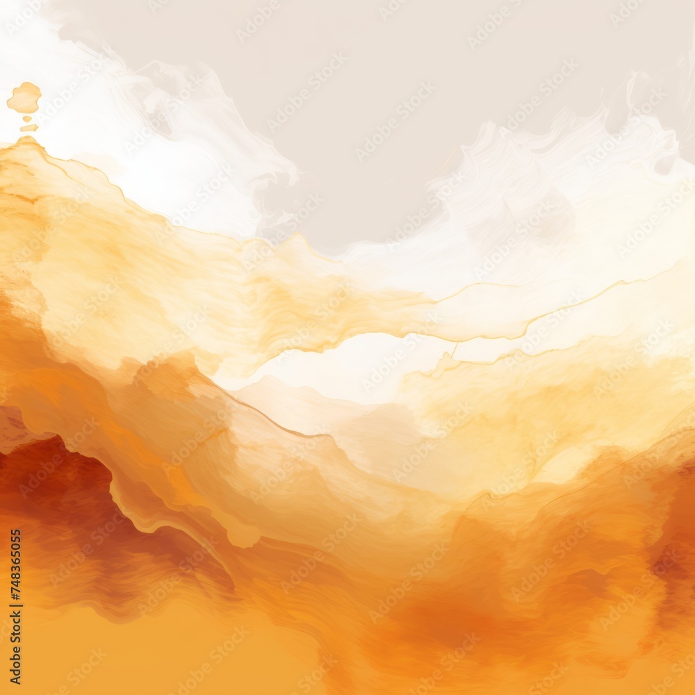 abstract orange watercolor background for your design, illustration.