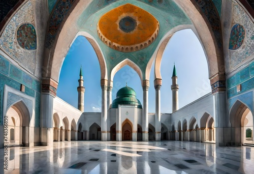 interior of the mosque