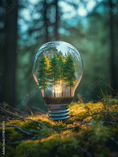 forest in a bulb
