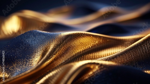 Black and Gold Abstract Background Ai Generative