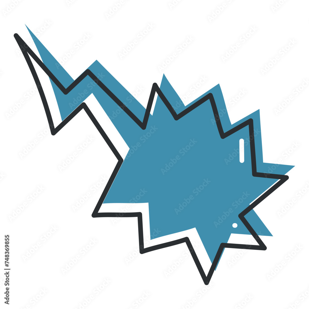 Comic bubble chat sketch icon Hand Draw Vector illustration Comic bubble chat sketch icon Hand Draw Vector illustration