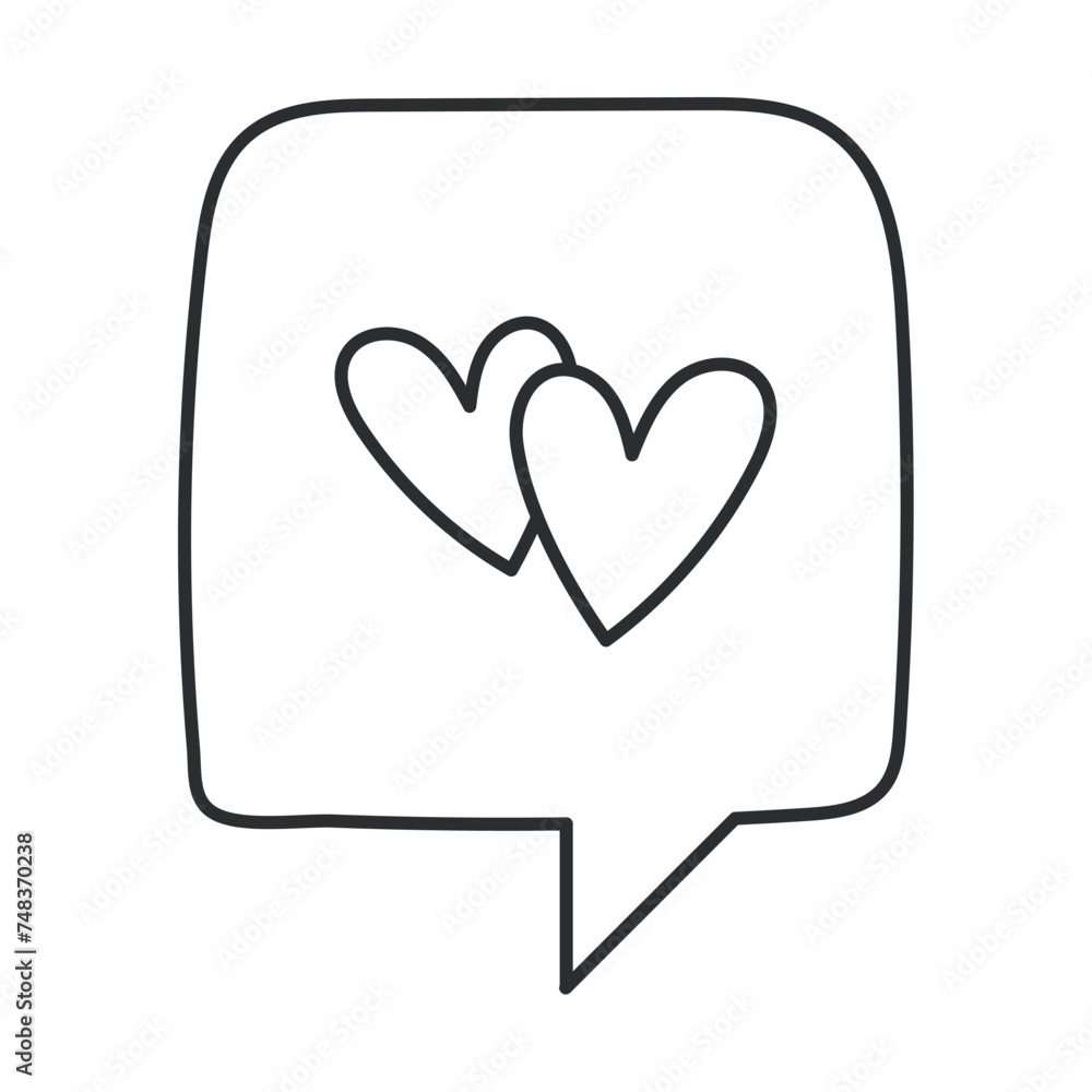 Comic bubble chat sketch icon Hand Draw Vector illustration Comic bubble chat sketch icon Hand Draw Vector illustration