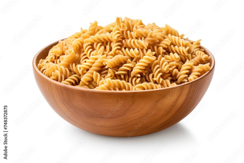 Uncooked Italian pasta on white background with clipping path Uncooked Italian pasta on white background with clipping path