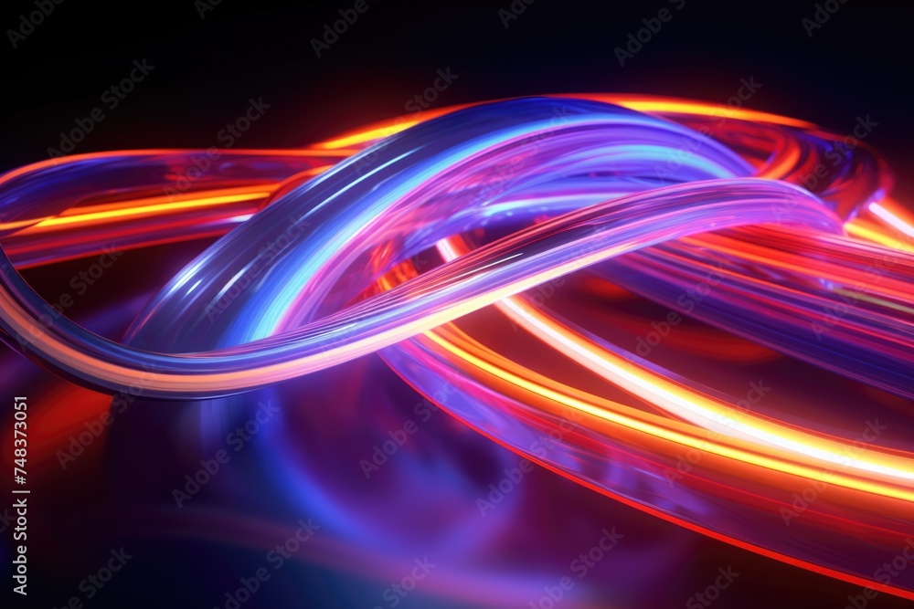 Vibrant neon abstract background with glowing lines and colors Vibrant neon abstract background with glowing lines and colors