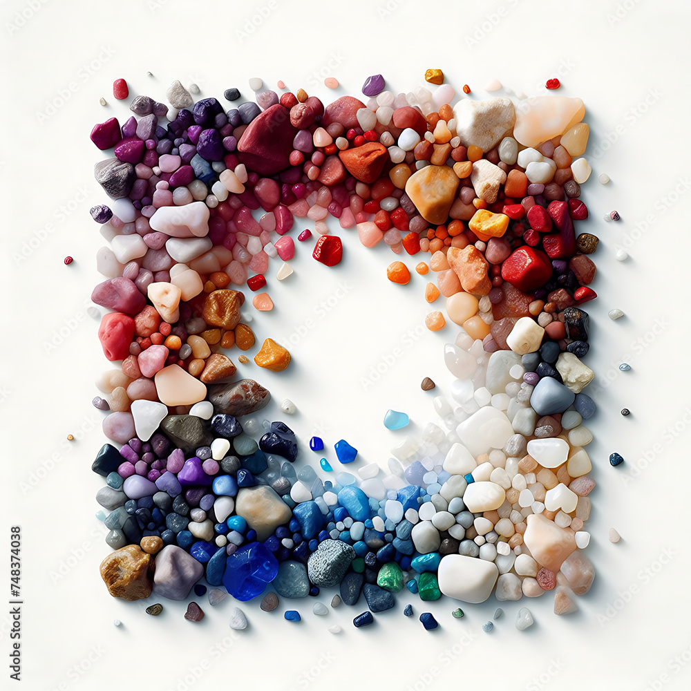 Colorful Sprinkles on a White Background

