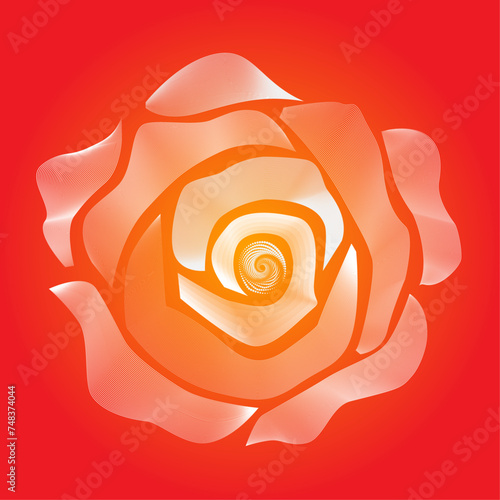 The vector dotted spiral vortex graphic is a visually interesting and complex image. The use of color, movement, and text all contribute to its overall effect.