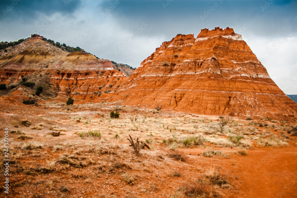 Fototapeta premium Cloudy Day at Palo Duro Canyon State Park, Texas