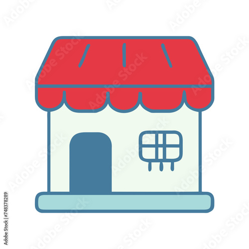 Shopping store logo. Online Shop Logo Design. Marketplace vector icon. online sme shop or store symbol in black color. small business outlet sign for apps and web ui design. Vector illustration