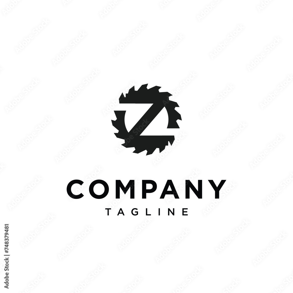 Letter Z Saw Logo icon vector eps Letter Z Saw Logo icon vector eps