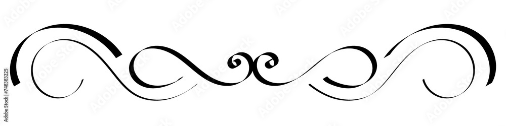 Flower border decorative design element Wedding banners, frames, labels, black lines on white. Flower border decorative design element Wedding banners, frames, labels, black lines on white.