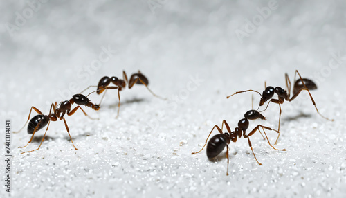 group of ants on the ground © Muhamad