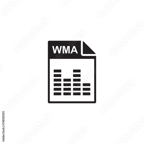 wma file icon , document icon photo