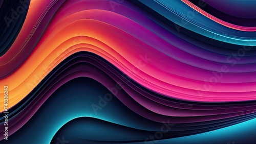 Abstract background with blends vibrant colors into a dynamic  fluid abstract pattern