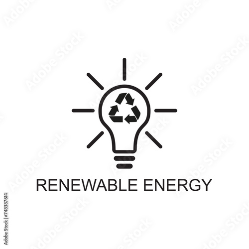 renewable energy icon , electric icon