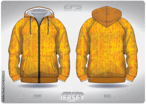 EPS jersey sports shirt vector.yellow stained and painted stripes pattern design, illustration, textile background for sports long sleeve hoodie.eps