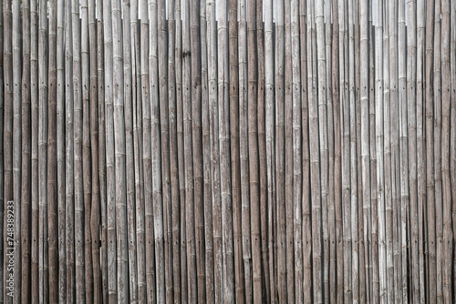 Bamboo wall texture for background © yotrakbutda