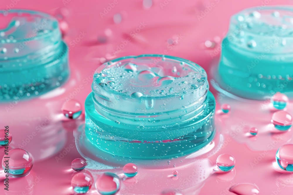 Facial lipids skin care cream. Skincare treatment products healthy