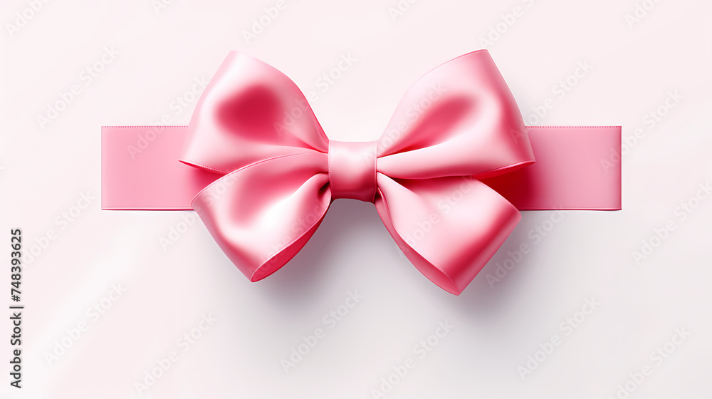 Ribbon on pastel background top view, gift ribbon Ribbon on pastel background top view, gift ribbon