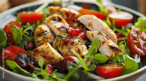 closeup of fresh chicken salad