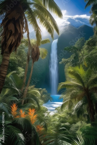the landscape of rain forest