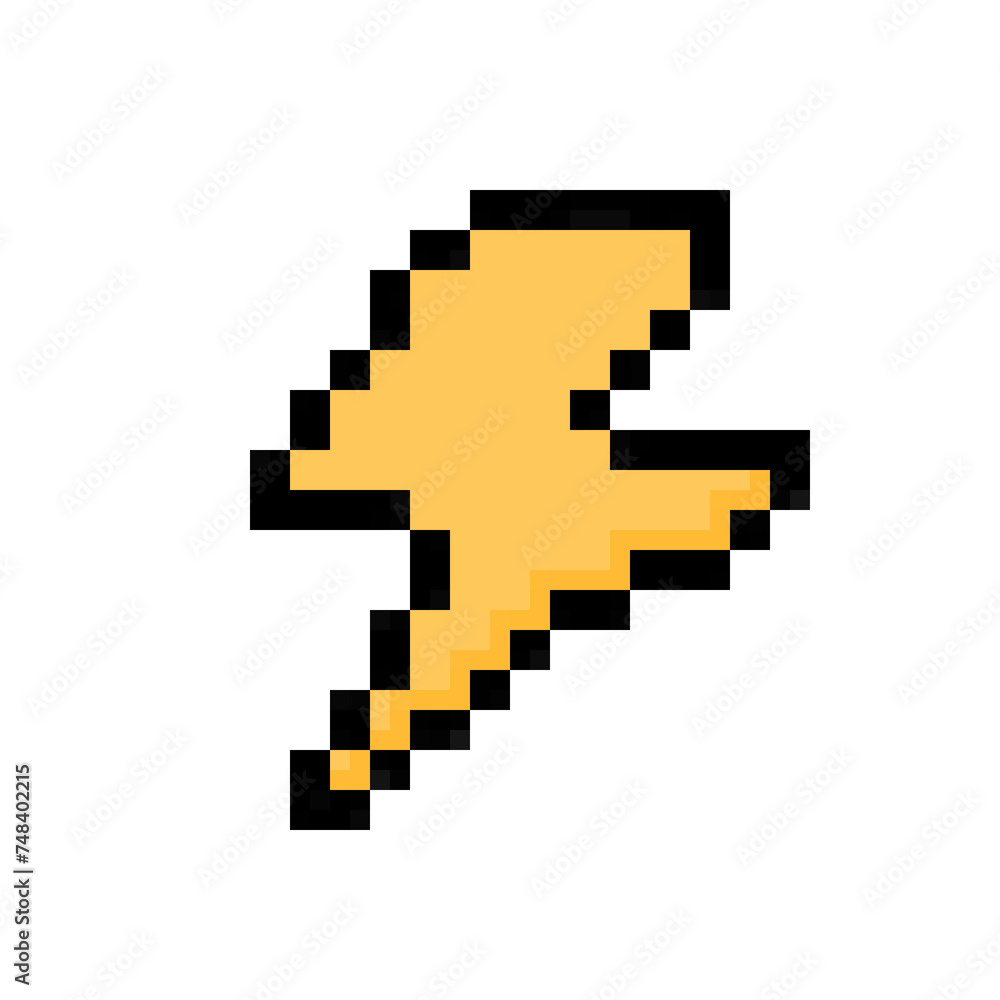 Thunder Pixel Art Style Thunder Pixel Art Style