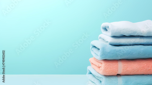 A stack of towels neatly stacked together