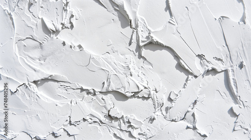 Detailed White Concrete Texture with Crack and Peel Patterns