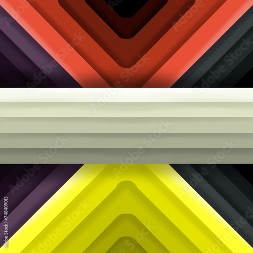 Abstract Symmetrical Colorful Design Illustration