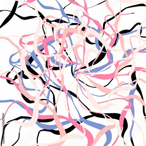 Abstract Colorful Water Design Illustration